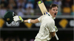 Picture of Steve Smith after scoring century